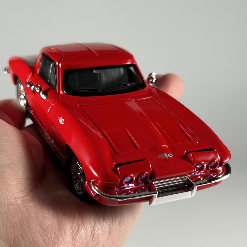 AABHB1 1:32 Chevrolet Corvette C2 Supercar Alloy Metal Diecast Model Car Home Decoration & Collectibles Hobby Display Ornaments Holiday
