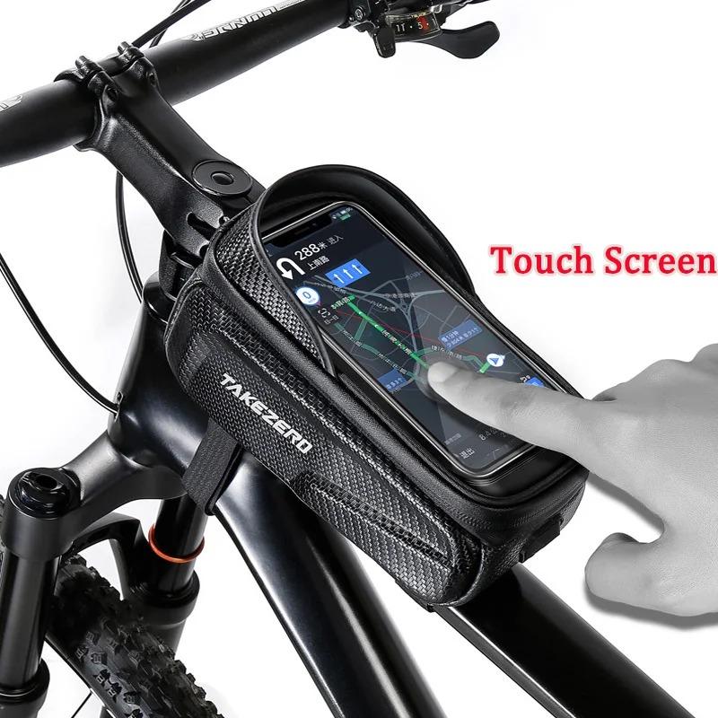 Waterproof Bicycle Front Frame Bag - Touch Screen Phone Pouch For Cycling, Road & Mountain Bike Accessories