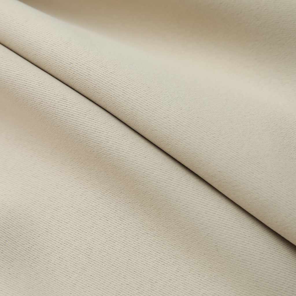 Vidaxl Blackout Curtains with Hooks, 2 Pcs, Beige, 140X175 Cm