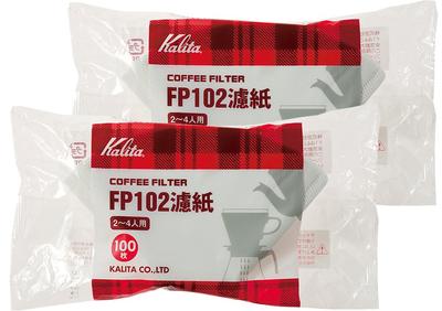 Coffee Paper Filters, Trapezoidal Shape, Serves 2-4, FP102 Filter Paper, 200 Filters (100 X 2), White, #13127. Stylish and Perfect for