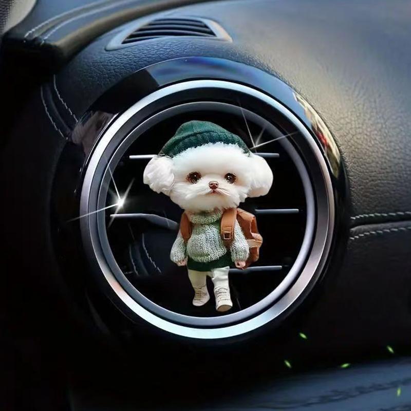 Car Air Outlet Aromatherapy Hoodie Cat Finished Ventilation Clip Car Decoration Aromatherapy Cute Acrylic Waterproof Decoration