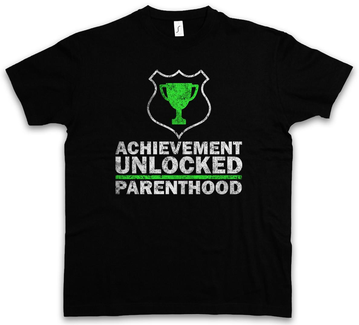 ACHIEVEMENT UNLOCKED T-SHIRT RPG Roleplay Gamer Games Gaming Parenthood Parents M