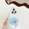 Small I Fresh Flower Fashion Mobile Phone Airbag Holder Solid Color Magnetic Suction Telescopic Internet Celebrity Girl Ring Party Gift