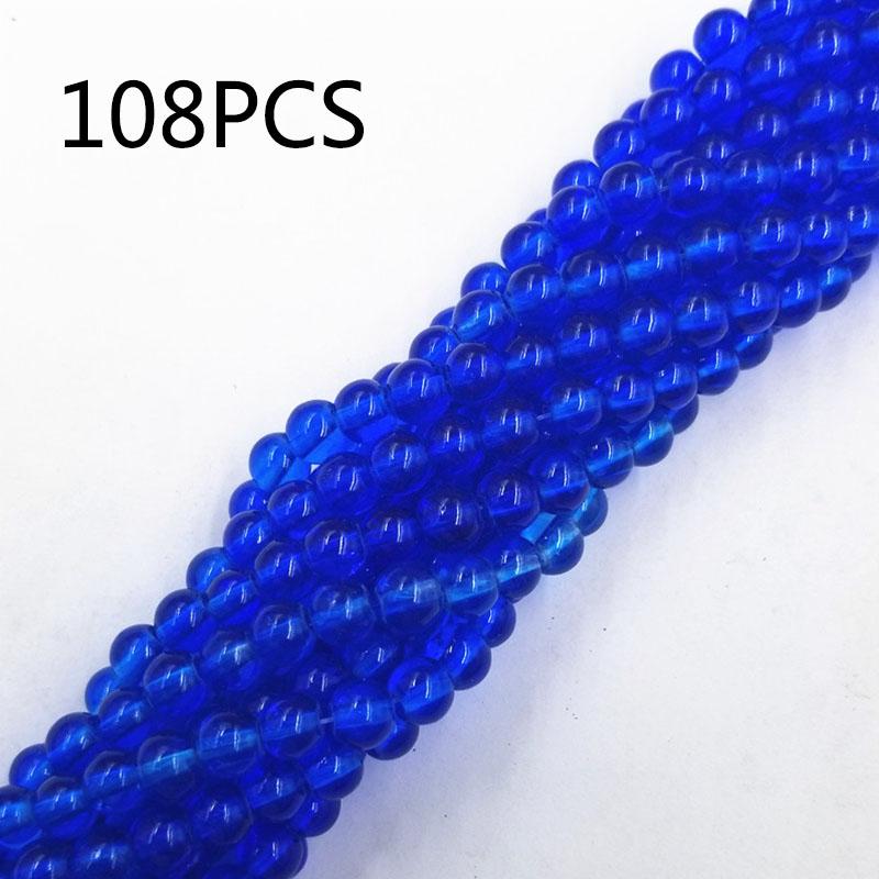 70/108pcs 8mm Glass Loose Beads DIY Handmade Accessories for Bracelet Necklace  Jewelry Making