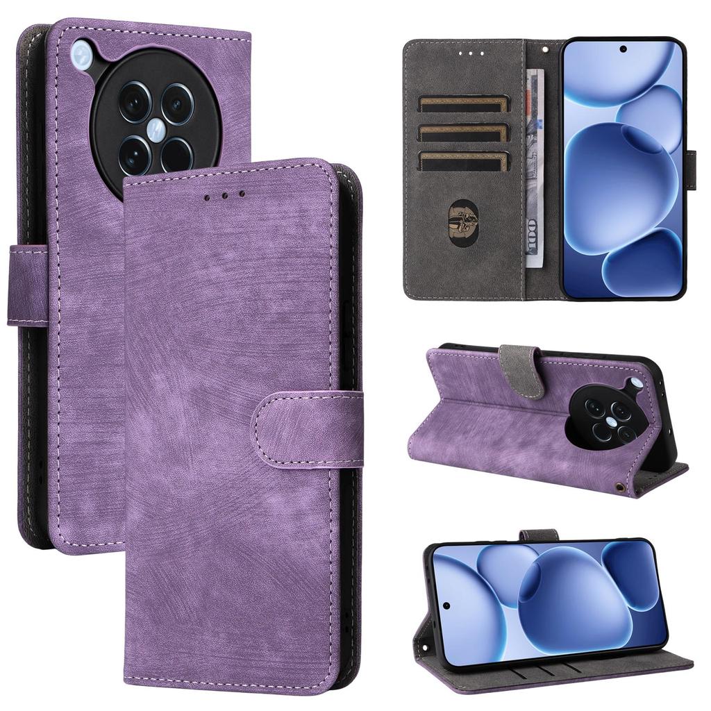 Flip Cover für OPPO Find X8S PU-Leder Ganzkörperschutz mit [RFID-Blockierung] Stoßfest Langlebig Retro Handyhülle