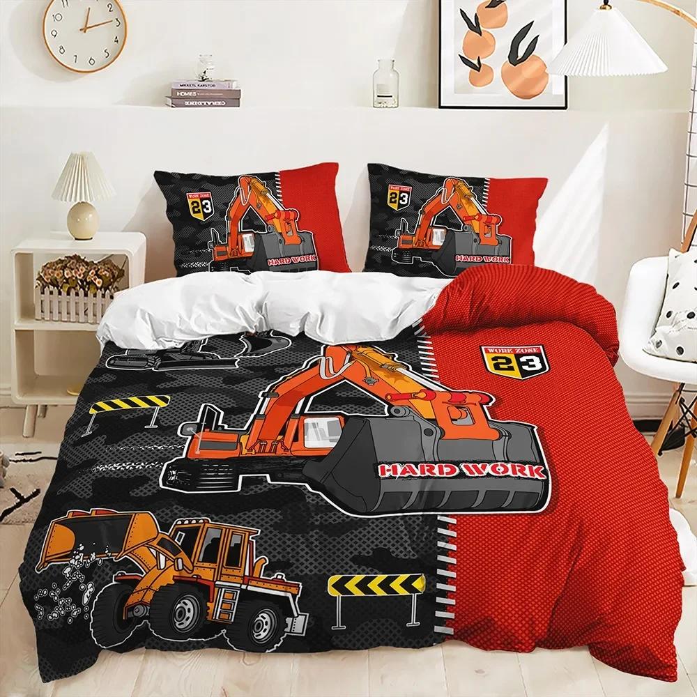 

Comforter Engineering Vehicle Bedding Sets For Boys Excavator Queen Comforter playstation Designs Bed Set For Teen Comforter (quilt)-EU Single(135*200cm)3pcs