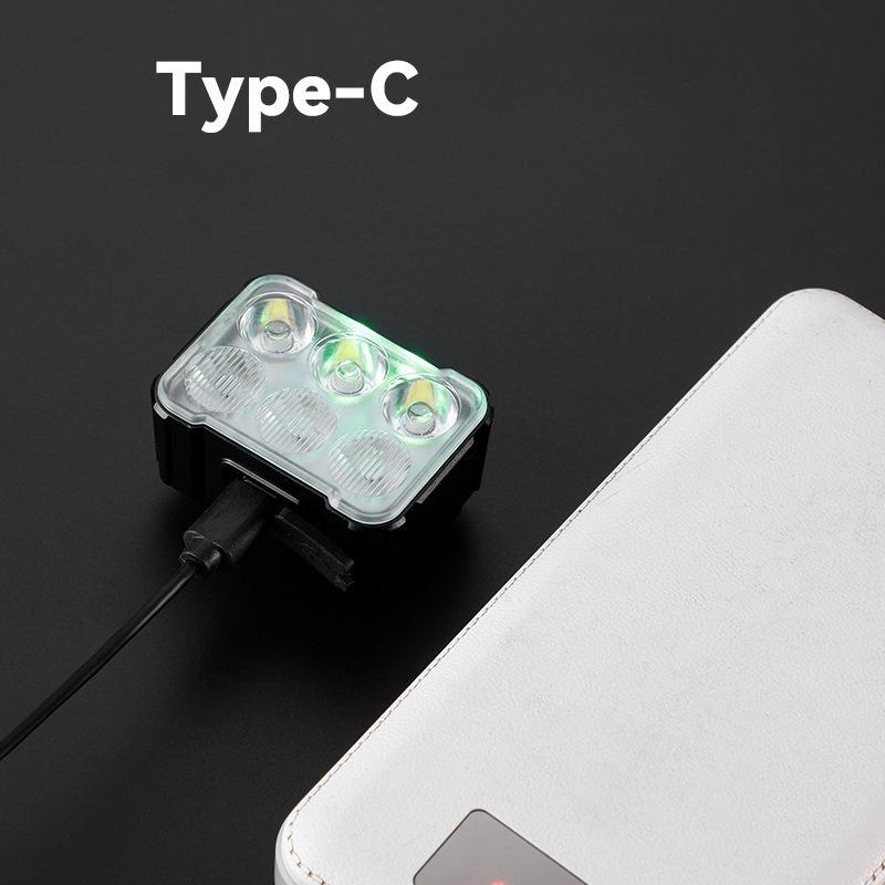 1Pc  Bicycle Lights, Mountain Bike Outdoor Night Riding Lights, Riding Warnings, Front and Rear Tail Lights, Jumping Fruit Equipment