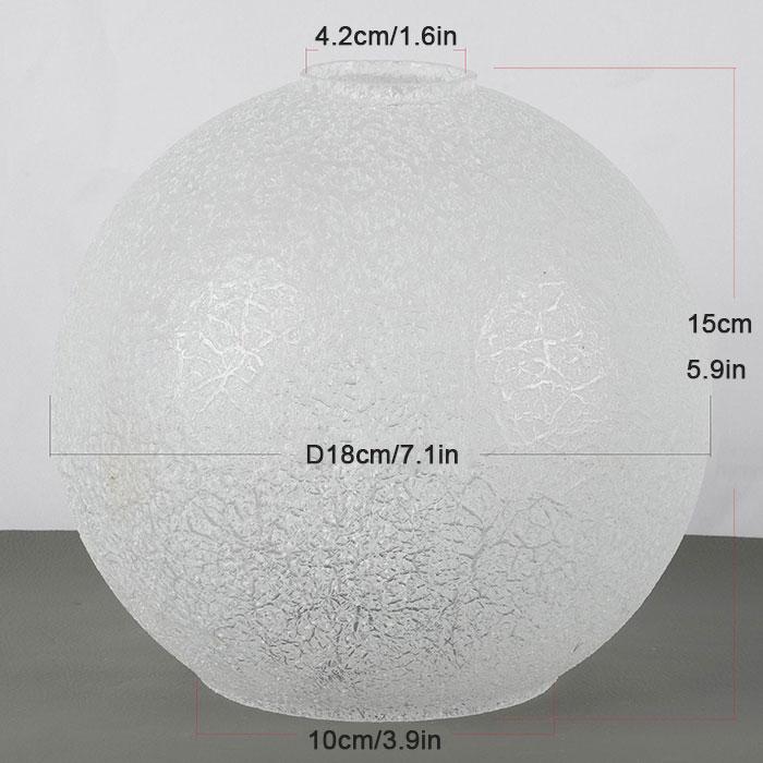 

Светильник с эффектом трещин, белый абажур с двойным открыванием, круглый сферический стеклянный абажур для настольной лампы, люстры