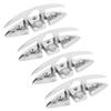 4Pcs Boat Cleat Stainless Steel Foldable Flip Up Marine Handware 6x2.1in