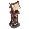 MOC Medieval  Building Blocks Set Hanging Cage Guillotine Castle Fountain Bonfire Tent Bulletin Board Ox Cart Carriage Gift Toy