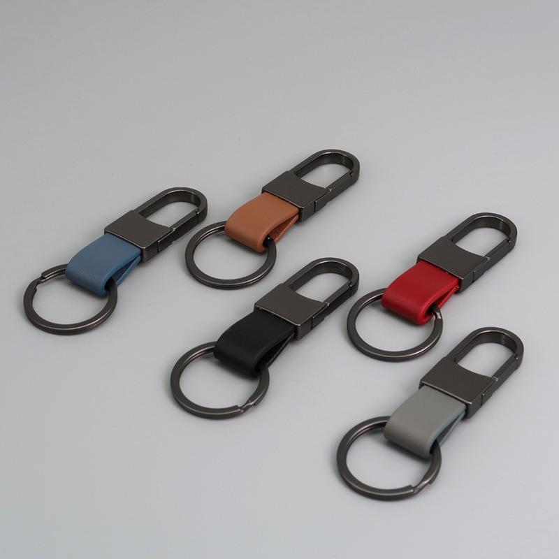 Portachiavi in Vera Pelle Per Donna Uomo Moschettone in Metallo Laccetto Portachiavi da Auto da Appendere alla Vita Accessori Portachiavi per Auto