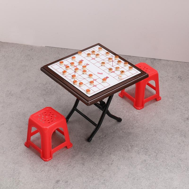 1 Set Dollhouse Mini Gomoku Chess Toy Simulation Miniature Flying Chess Model Doll House Accessories Desktop Decoration