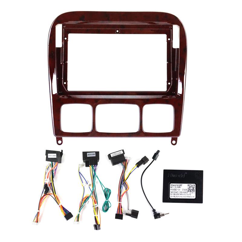 For Mercedes Benz S-Class W220 1998 - 2005 Android Car Radio Screensaver Frame Dashboard Cable Canbus Decoder Installation Klt