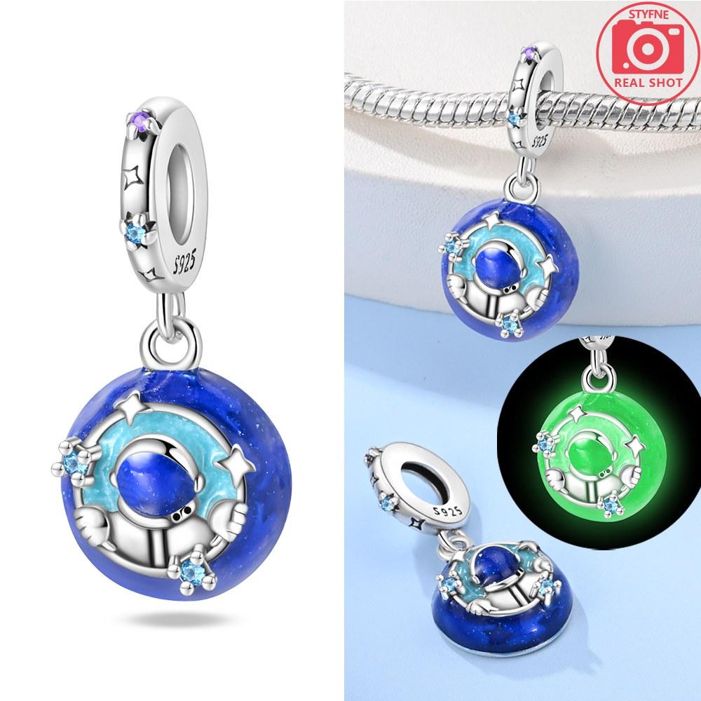 Charms Plata Hasen-Astronauten-Anhänger in Kupferfarben für Charms-Armbänder zur Schmuckherstellung