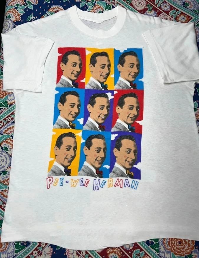 

Pee Wee Herman White Reprint T-Shirt Fan Gift Unisex All Sizes Unisex T-Shirt XXXL