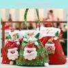 Christmas Decor Gift Bag With Santa Claus Illustration For Seasonal Gift Packaging And Decor