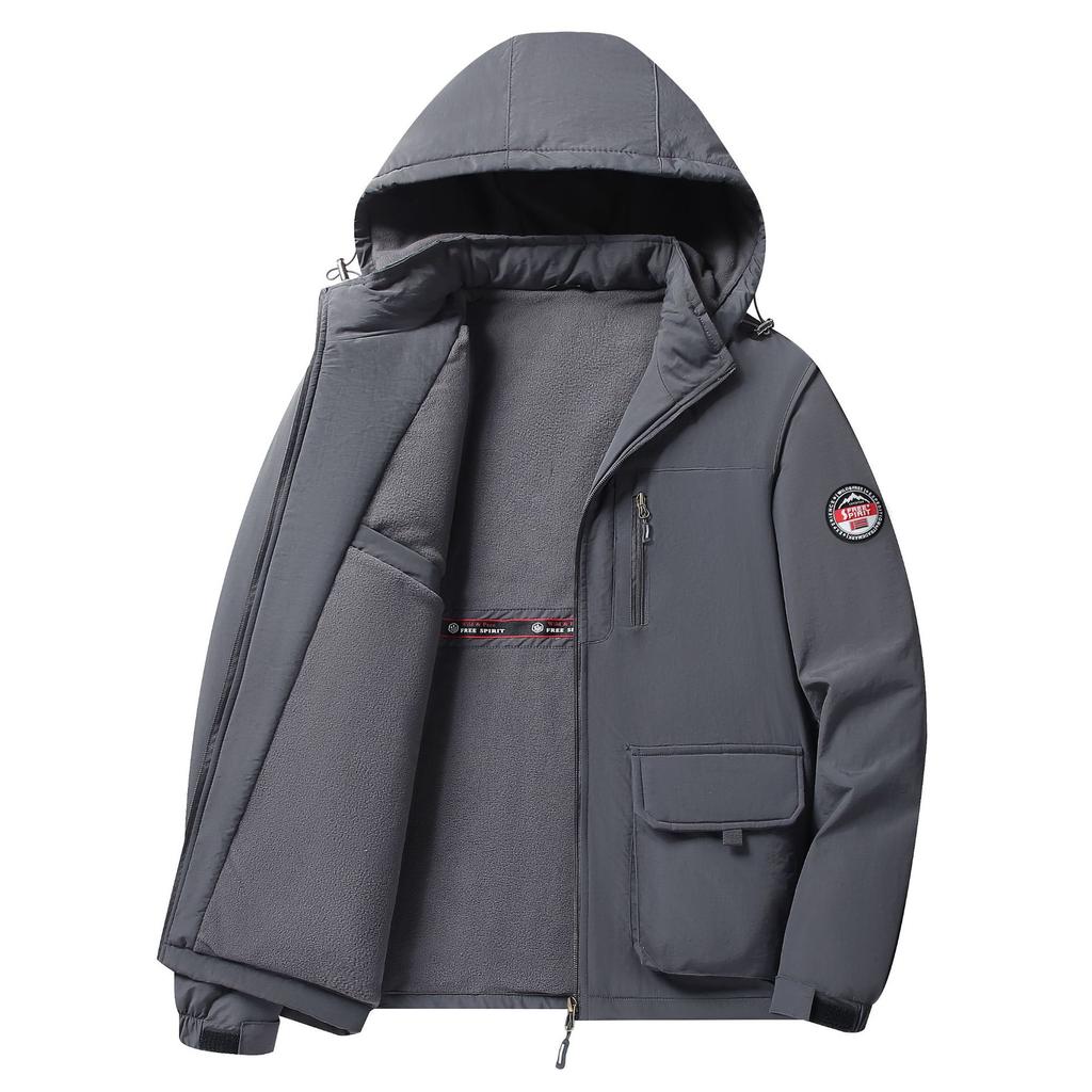 Spring Autumn Hip Hop Streetwear Outdoor Green Black Cargo Jackets Men's Casual Fashion Oversize