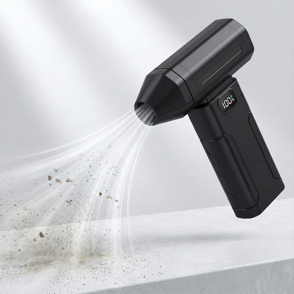 Powerful Air Blower 5-Speed Handheld Portable Dust Blower Electric Dryer 6000mAh Screen Display for Air Bed Snow Removal Outdoor
