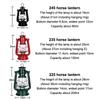 1Pc 25Cm Bronze Kerosene Lamp Retro Horse Lamp Camping Lamp Outdoor Tent Lamp Emergency Camping Portable Hanging Lamp