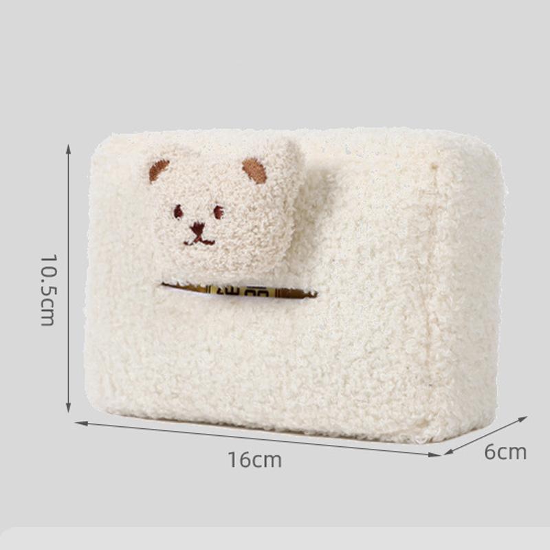Drăguț desen animat ursuleț auto cutie de șervețele agățat șervețel suport geantă pentru mașina bancheta din spate tetiera cotiera hârtie organizator plush depozitare