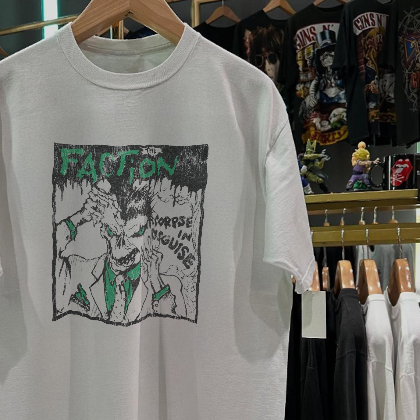 1984 The Faction Corpse In Disguise Promo T-Shirt White XXL 3XL