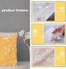 50PCS Daisy Flower Transparent Travel Storage Bag Zipper Lock Waterproof Clothing Closet Underwear Sorting Bag Makeup Bag