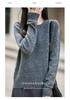 Autumn/Winter 2026 Women's Slimming Floral Silk Wool Crew Neck Sweater