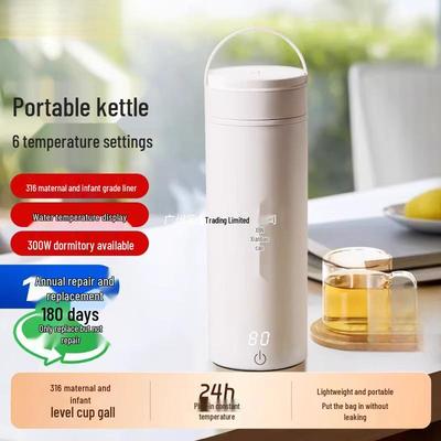 Portable Electric Water Heating Cup for Travel, Office, and Dorm Use