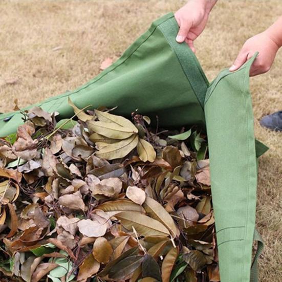 Leaf Storage Bag Portable Waterproof Handle Oxford Cloth Garden Leaves Weed Trash