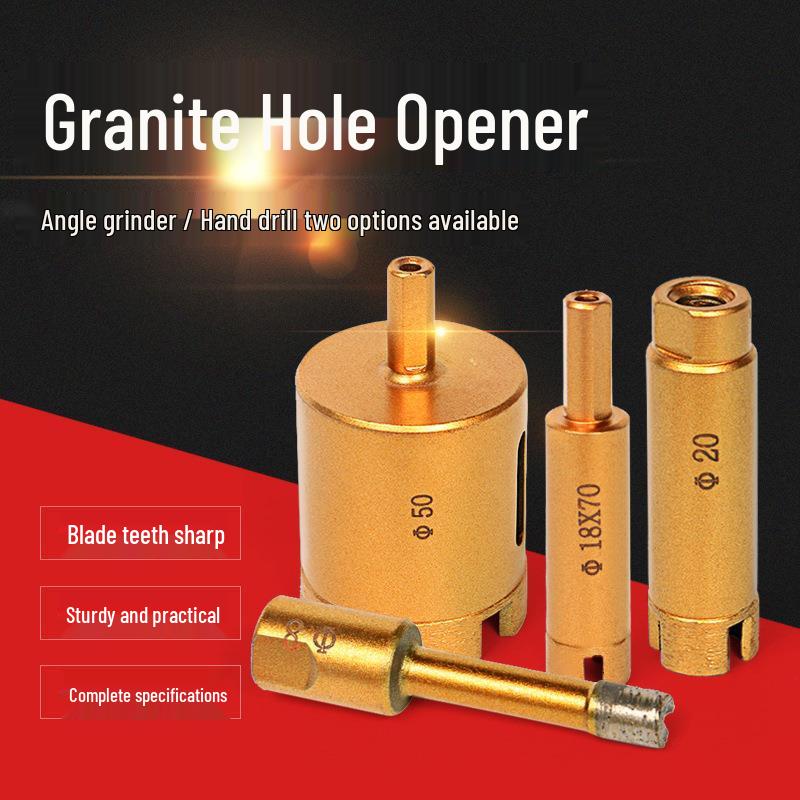 Diamond Sintered Drill Bit for Granite, Marble, Quartz, Stone, and Rock Slabs