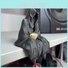 Stunning Black Cloaked Figure Resin Decorative Piece For Gothic Garden Decor Gift