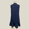 Spring Summer Women Loose Sleeveless Dresses High Waist A-Line V-Neck Solid Color Vest Dress S-XL