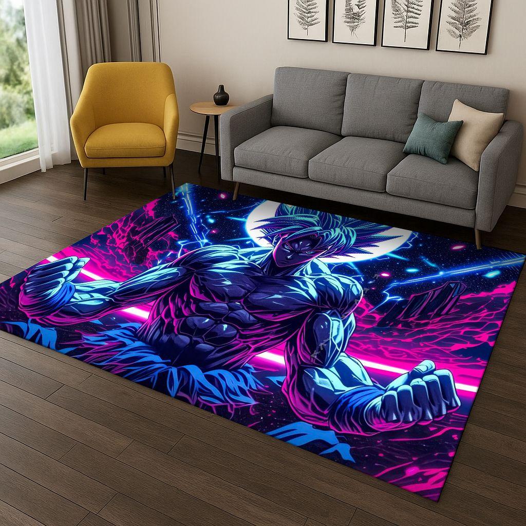 Classic Anime D-Dragon B-Ball Cartoon Carpet Rug for Bedroom Living Room Sofa Doormat Home Decor,kid Game Area Rug Non-slip Gift