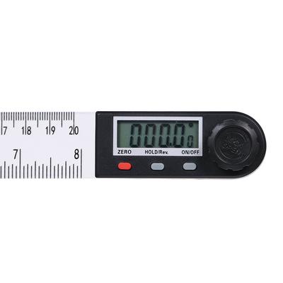 0 200mm Multifunktionale Digitale LCD-Anzeige Winkelmesser 360 Grad Elektronischer Goniometer Winkelmesser Messwerkzeug