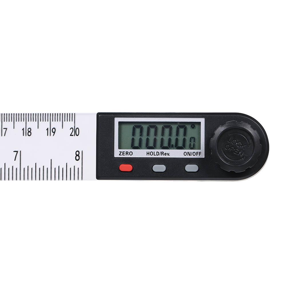 

Digital Angle Ruler 0-200mm 0-360 degrees Measuring Tool with LCD Display and Locking Knob for Woodworking Construction Vehicle Maintenance