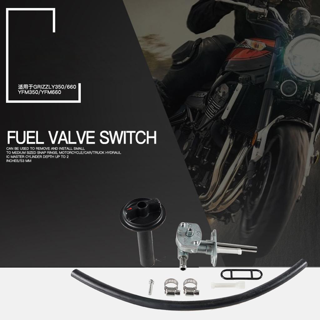 Fuel Cock Petcock & Lever Screw Fuel for Tank Switch for Valve Suitable for 350 660 YFM350 YFM660 06-160 Replace 5KM-245