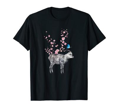 Japan Cherry Blossom Cherry Blossom Japanese Serow T-Shirt