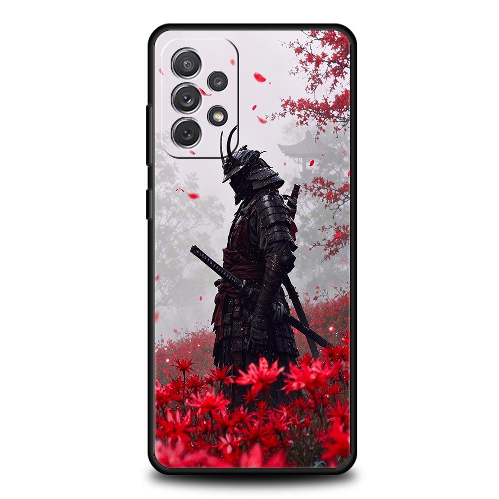 Japanisches Bushido Samurai Hülle für Samsung A57 A37 A51 A71 A21S A17 A11 A15 A25 A41 A23 A33 A53 A73 A07 A05S A13 A35 A55 5G Cover