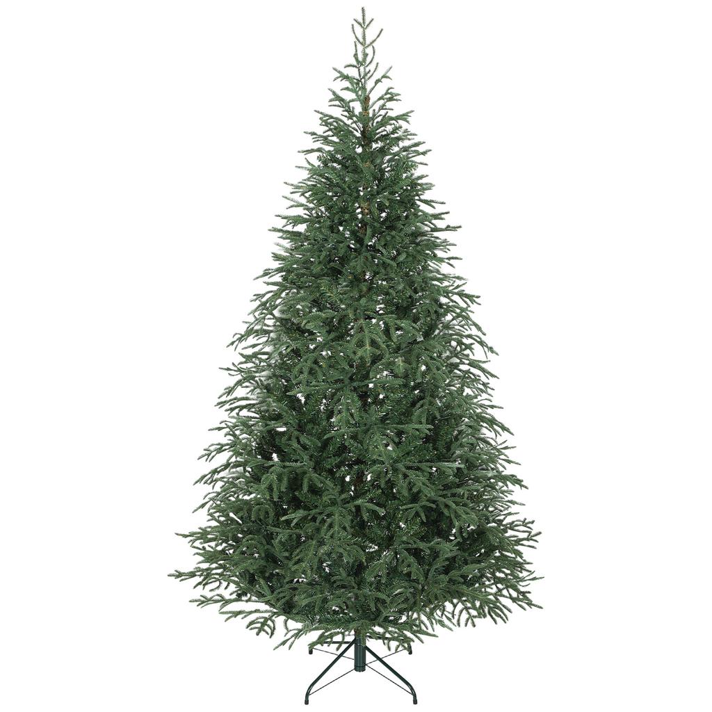 7 Ft Full Spruce Christmas Tree with Realistic Dense Tips, Easy Assembly - Green