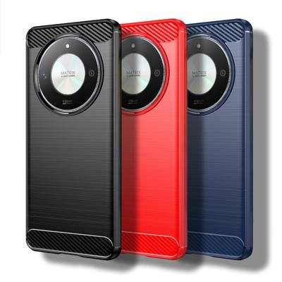 For Honor X9b Case For Honor X9b Cover 6.78 Inch Carbon Fiber Shockproof Silicone Protective Bumper For Honor X9b 5G Fundas