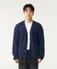 Double Eight Hairy Knit Cardigan (Navy)
