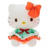 Dress Green Cat Plush Toy Red Bow Country Style Girls Gift Birthday