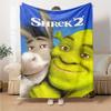 Shrek Theme Printed Blanket - Perfect for Couch, Bed, Travel & Outdoor Use | Machine Washable, Cozy & Durable.