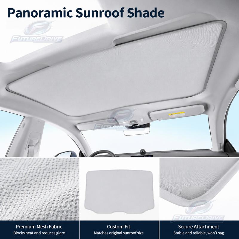 For CHANGAN UNI-Z 2025-Present Car Suede Fabric Anti-UV Electrostatic Adsorption Sunroof Sunshade Heat ulation Skylight Cover