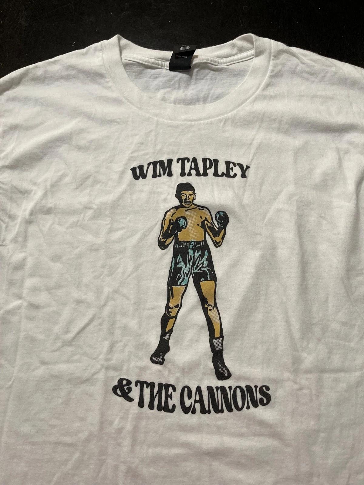 

Wim Tapley & The Cannons Boxer Graphic T-Shirt, White, Size: Large M