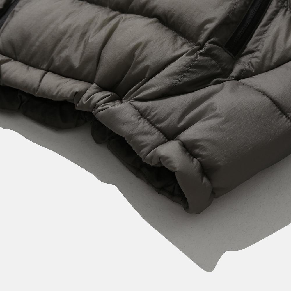 Moif [Aw25] Helium Hooded Down Jacket / Sheer Olive