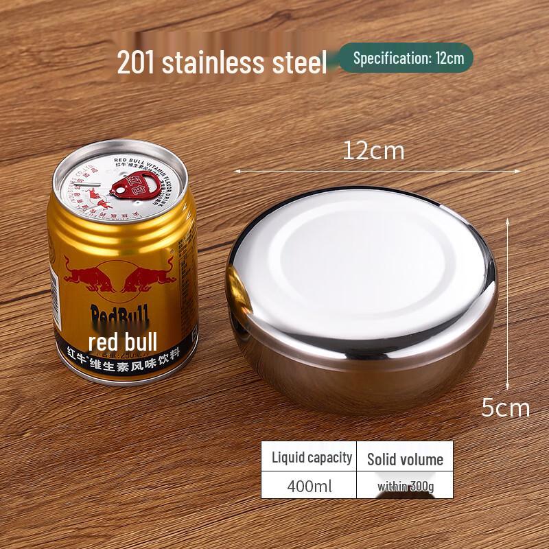 

Wuhe Stainless Steel Lidded Rice Bowl Set