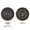 John Wick Metal Commemorative Coin With Vintage Letter Design For Collectors And Gift Giving