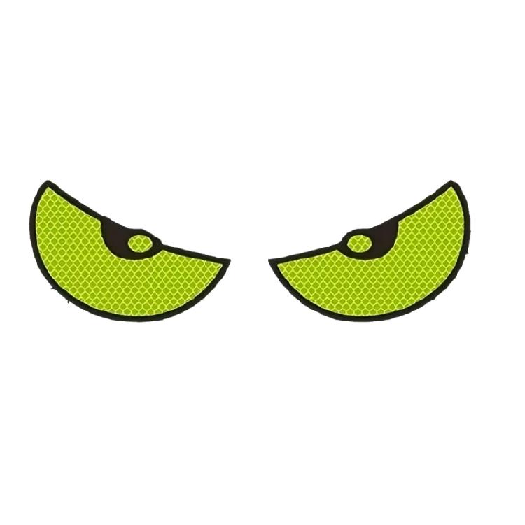 

1 Pair Decoration Sticker Motorcycle Car Devil Eye Reflector Stickers Motorbike Decorative Accessory Reflective Stickers
