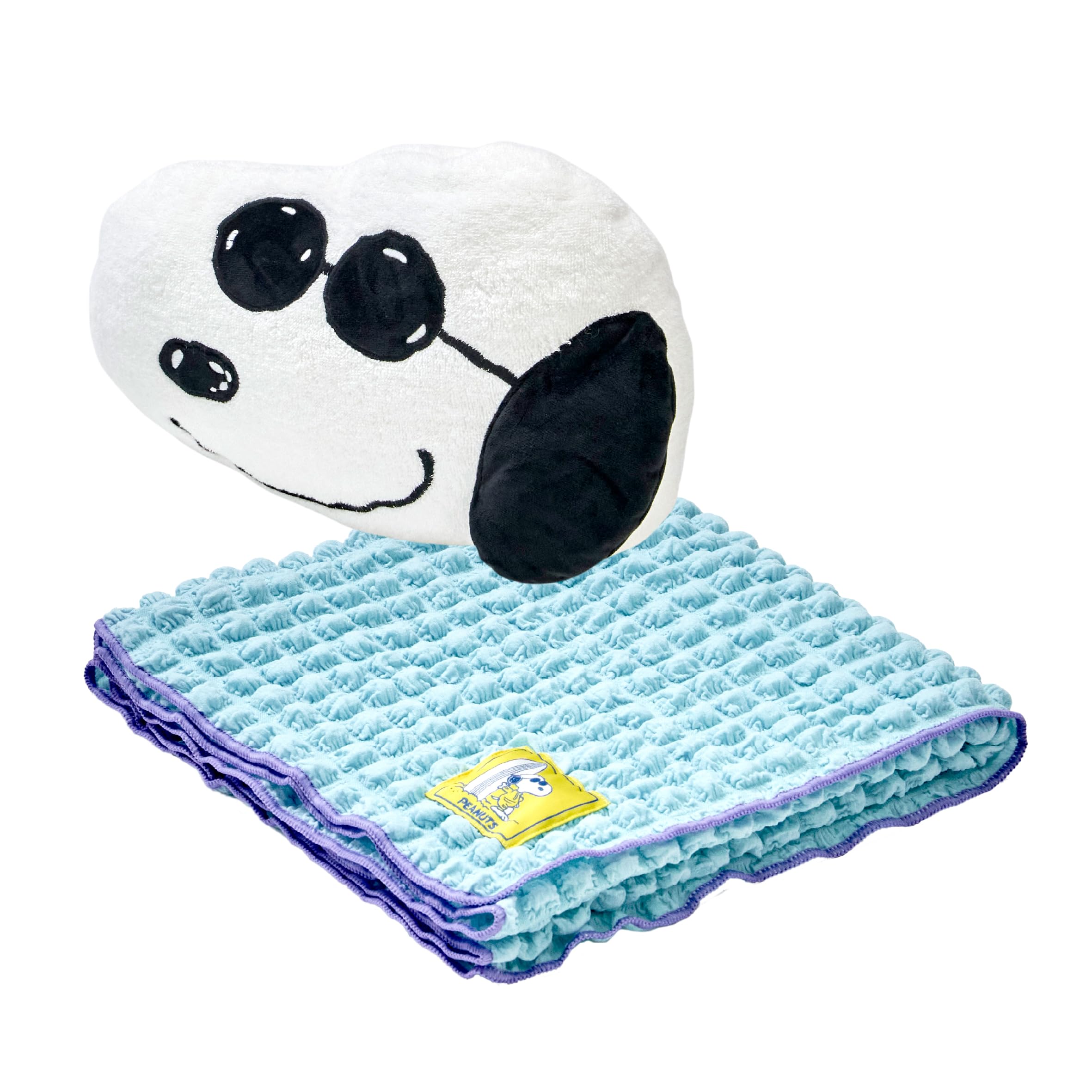 

Nishikawa Snoopy Cushion in Pokopoko FQ95507600 Joe Cool Blanket, 100x70cm, Washable, Material, Blue, PN5605BD, синий